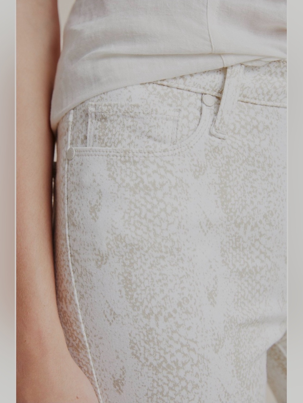 Anthropologie NWOT Paige Hoxton Ankle Sonoran Snake Print Skinny Jeans size 27. - Picture 6 of 9